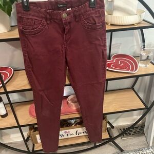 Supplies Women's Burgundy Skinny Jeans